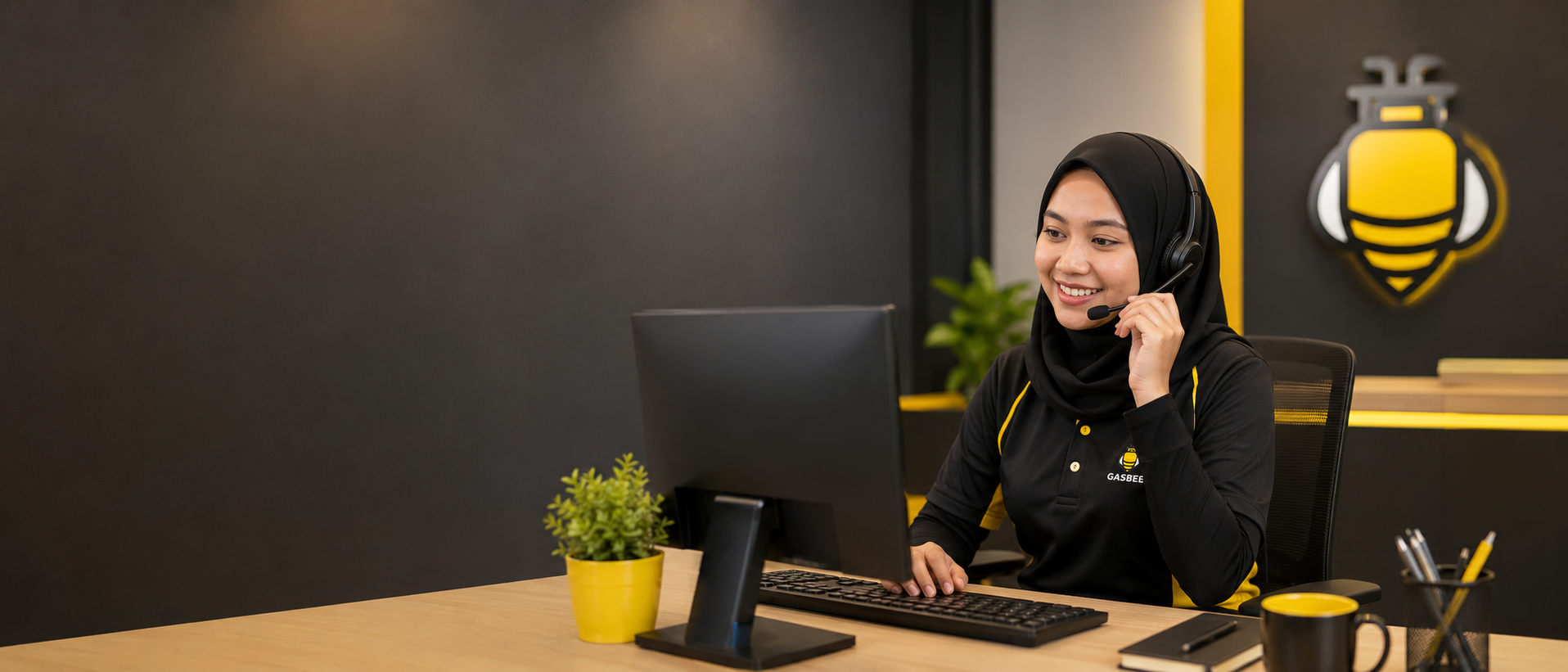 Gasbee customer service representative ready to help